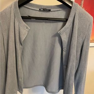 Zara button up sweater